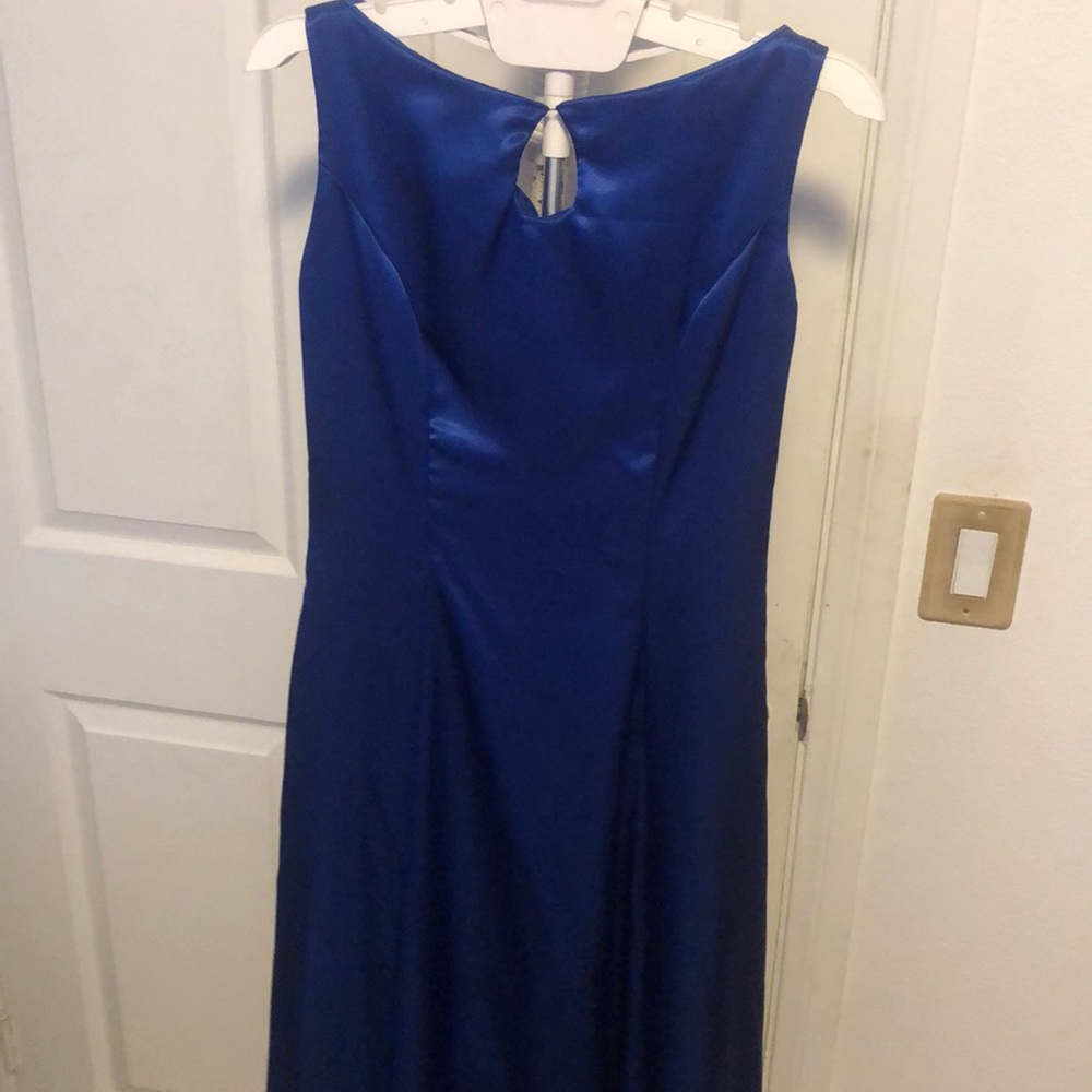 Blue long formal dress